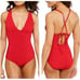 Andie Swim Bali One Piece Small Long Torso Cherry Red