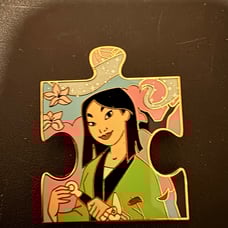 Mulan Princess Puzzle Piece Disney Pin