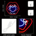 Heart Lips Neon LED Sign - Dimmable, USB-Powered--NEW