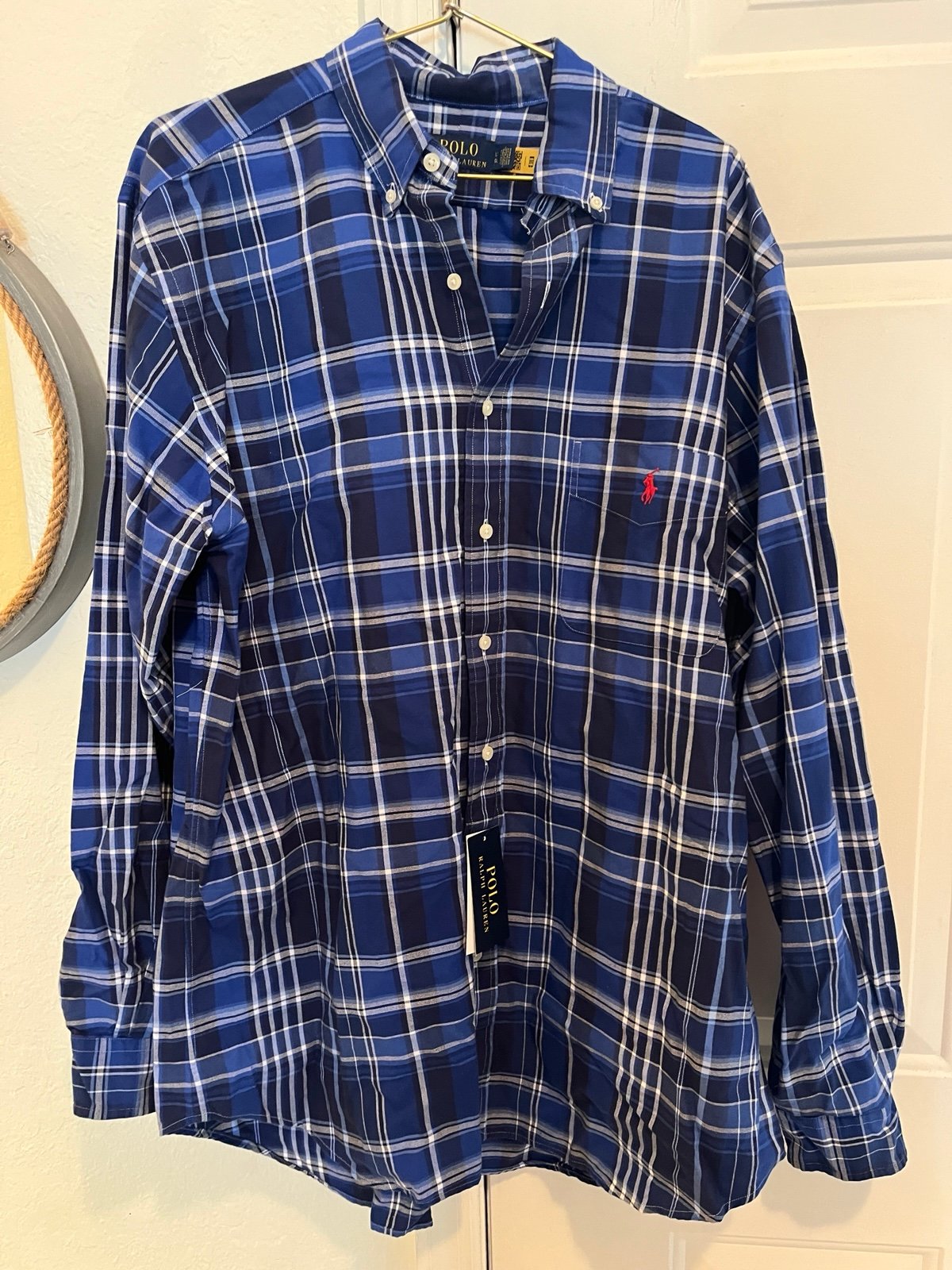 NWT Mens size LT Ralph Lauren Polo Button Down Shirt