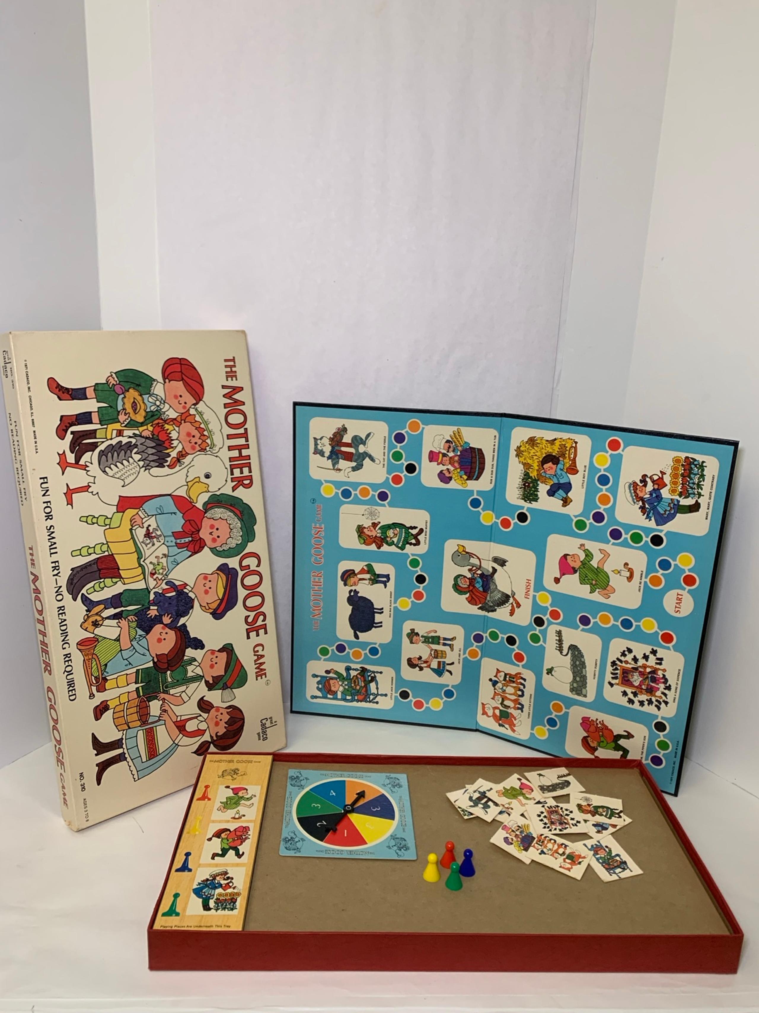 Mother Goose Board Game Cadaco 1971 Vintage *100% COMPLETE - VG CONDITION*