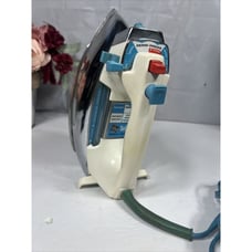 Vintage General Electric GE Power Spray Steam & Dry Iron Chrome Blue Tested USA