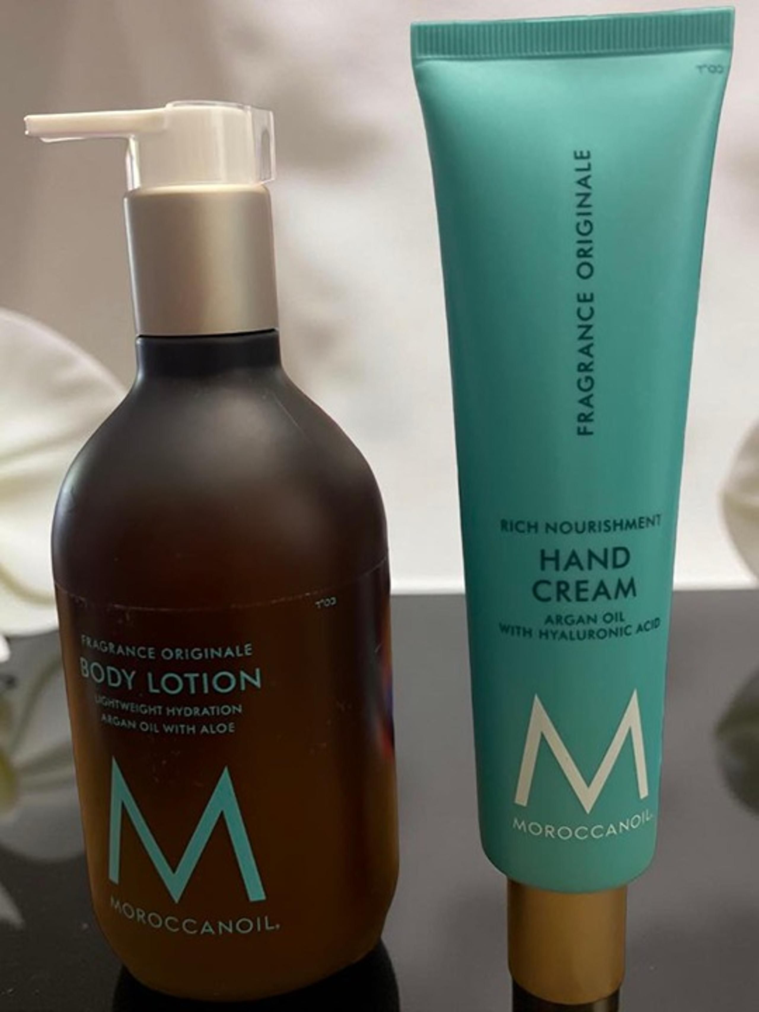 Moroccanoil Fragrance Original Body Lotion 12.2 oz and Hand Cream 3.4 oz