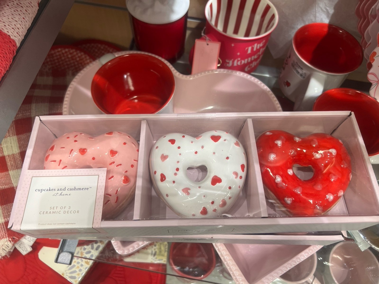 New Cupcakes and Cashmere Heart Shaped Donuts VDay Decor