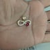 10kt real gold infinity pendant