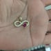 10kt real gold infinity pendant