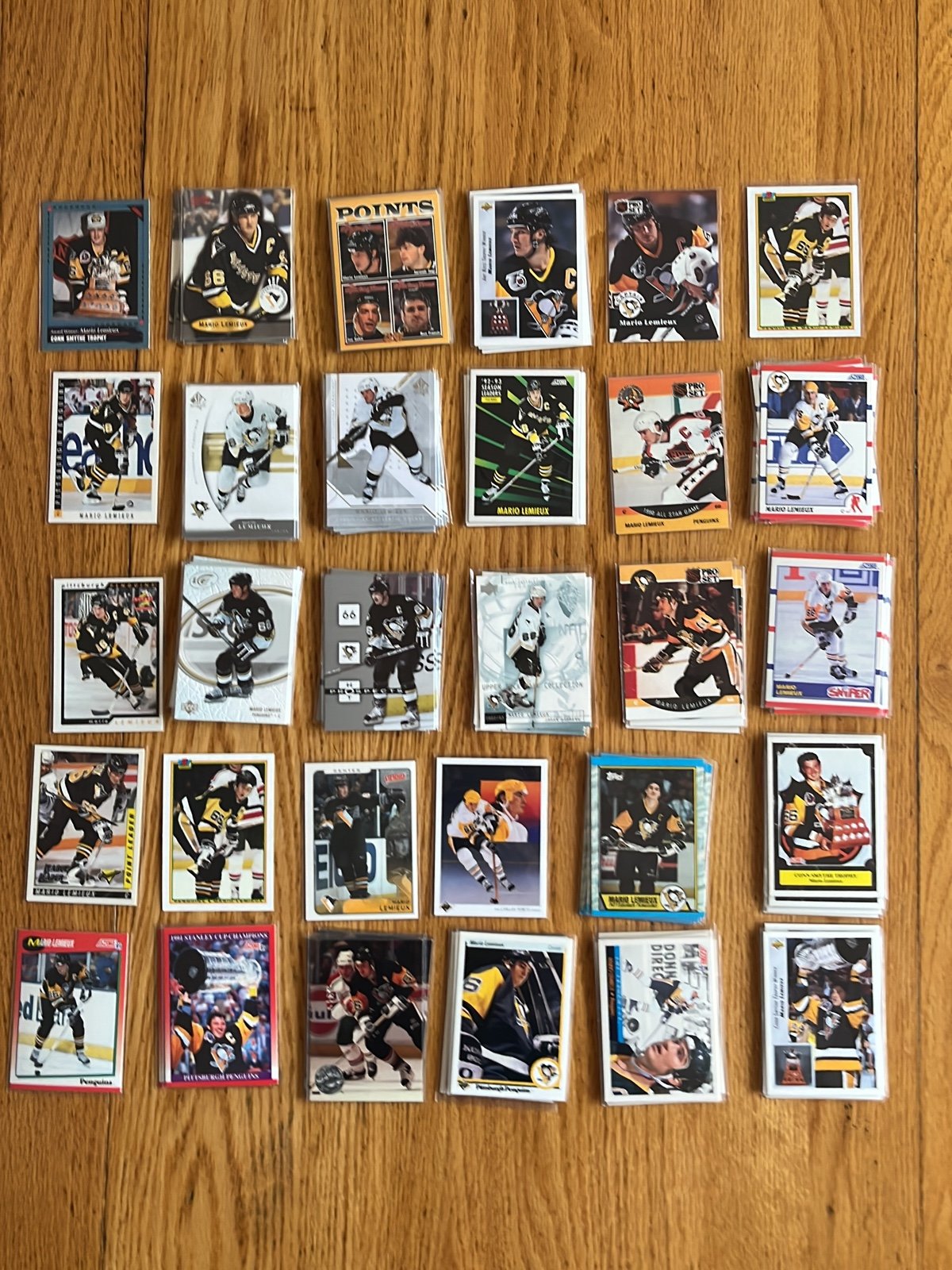NHL Mario Lemieux 100 Card Lot