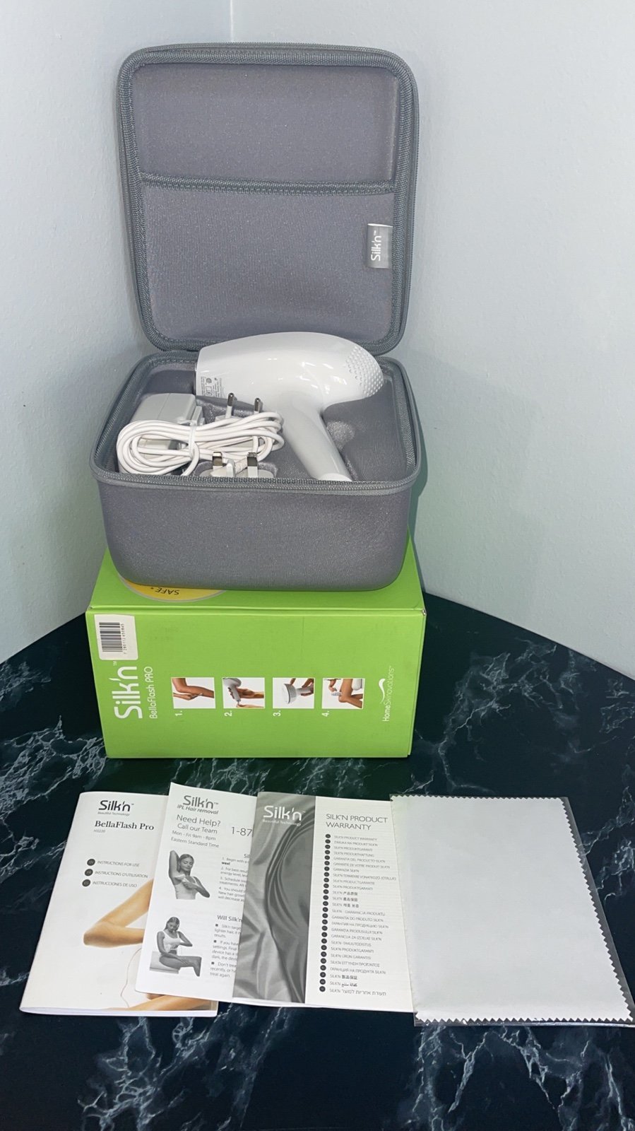 Silk’n BellaFlash Pro IPL Laser Permanent Hair Removal System Device Women Men