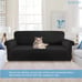 Luxurlife Premium Thickened Sofa Covers for 3 Cushion Couch 1-Piece Large Grey