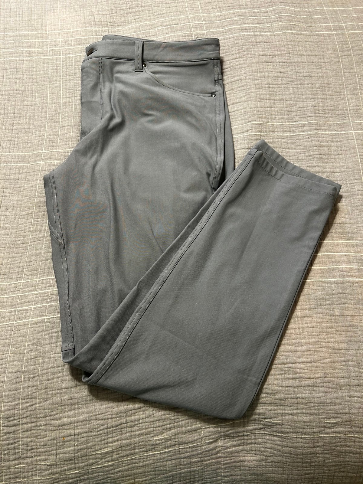 7 Diamonds Pants Mens 36x32 Gray Infinity Slim Fit Stretch Performance Golf