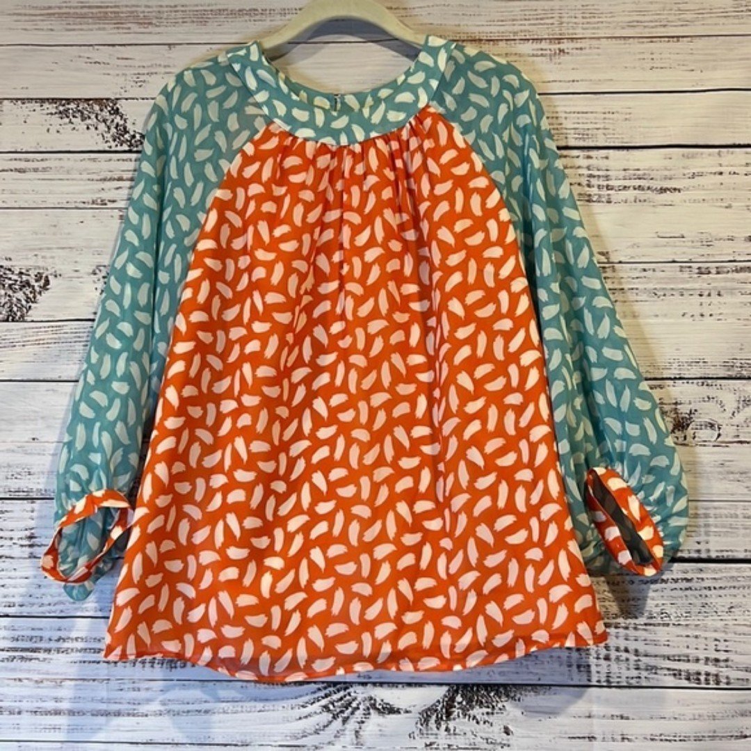 Boden Brushstroke Blouse Size 6