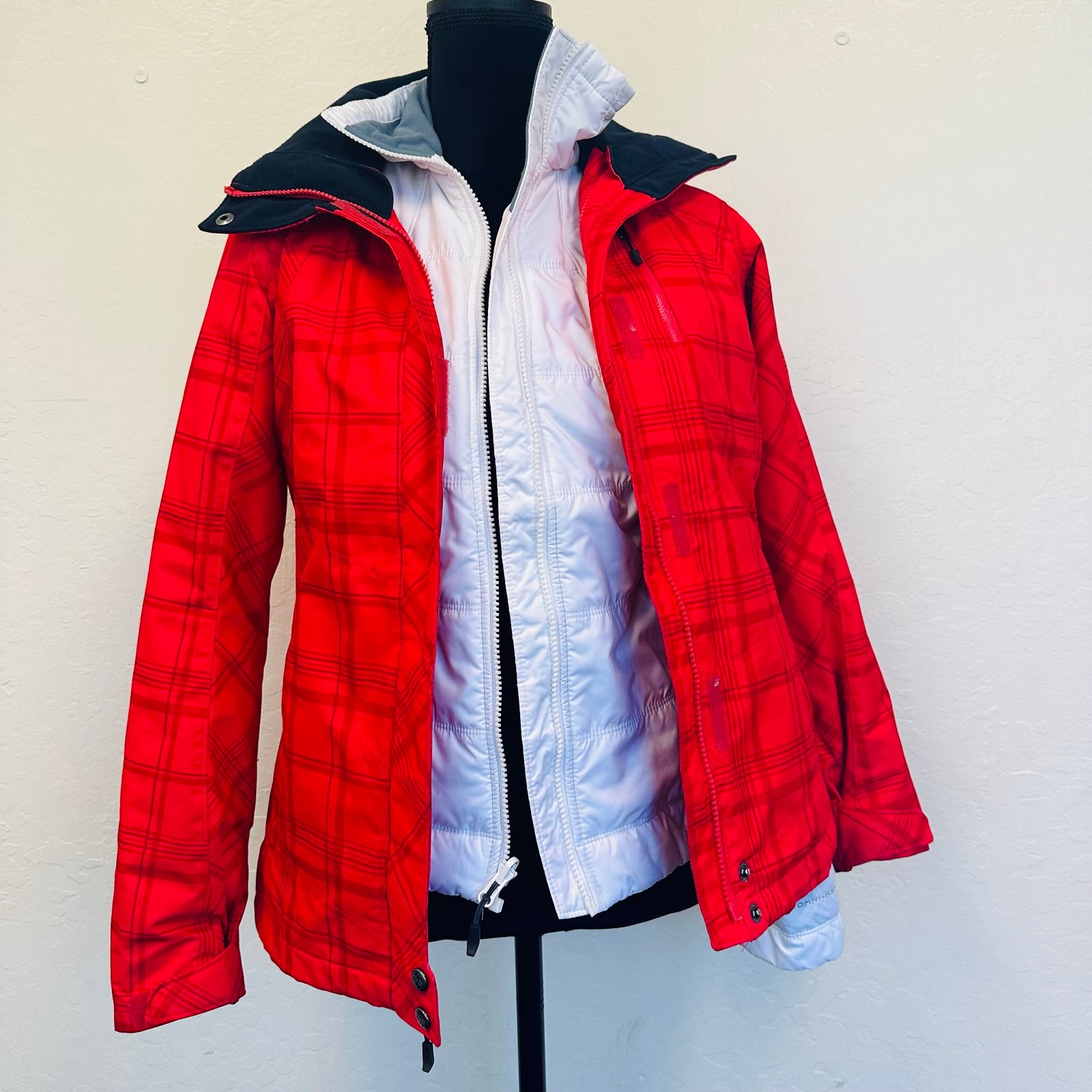 Columbia Hiking Red Jacket Omni-shield advanced repellency, Interchange