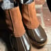 Bass Saxony Brown and Tan Duck Boots, EUC Size 6