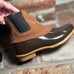 Bass Saxony Brown and Tan Duck Boots, EUC Size 6