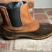 Bass Saxony Brown and Tan Duck Boots, EUC Size 6