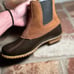 Bass Saxony Brown and Tan Duck Boots, EUC Size 6