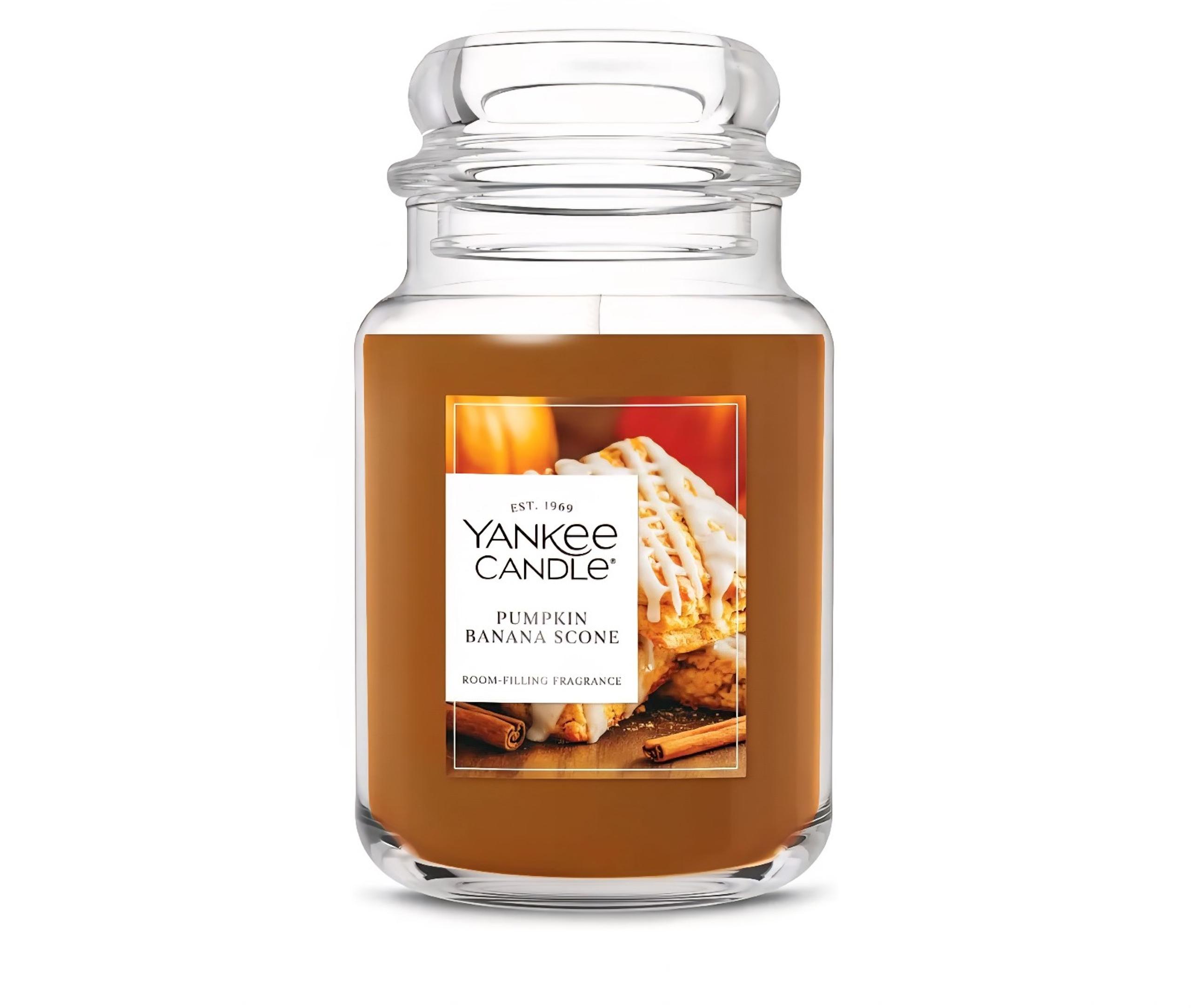Yankee Candle Pumpkin Banana Scone 22oz Large Jar Single Wick **FREE SHIP
