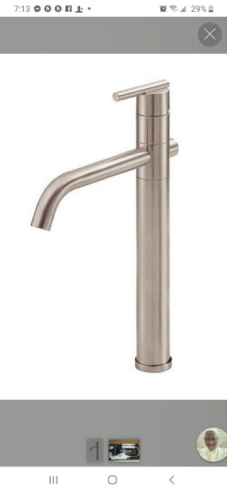 Parma Vessel Sink Faucet Single-handle Bathroom Faucet with Drain Assemb