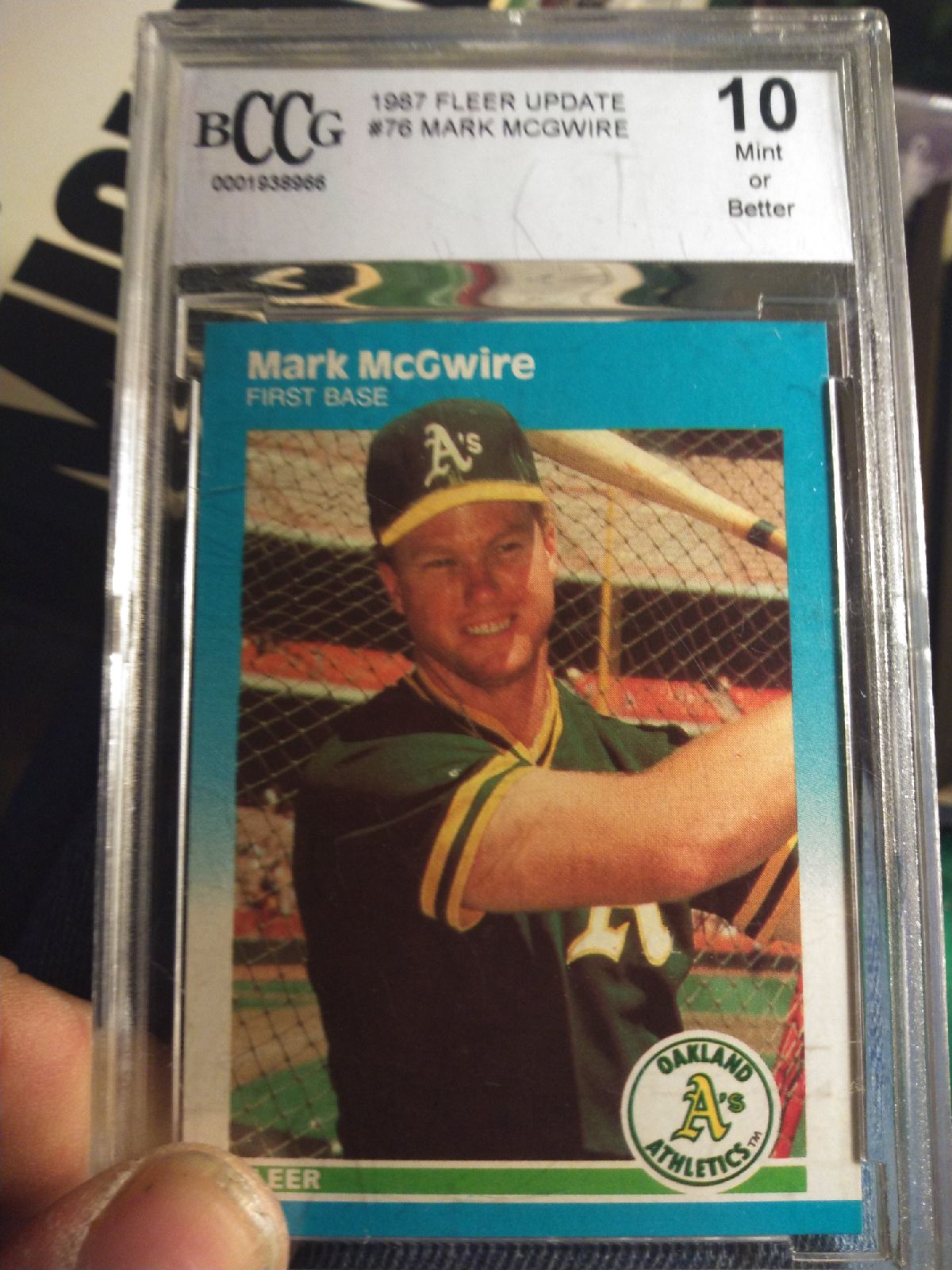 BCCG graded 10 Fleer Update U-76