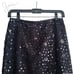 Joie NEW Black Allover Sequins Pencil Skirt S