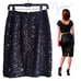 Joie NEW Black Allover Sequins Pencil Skirt S