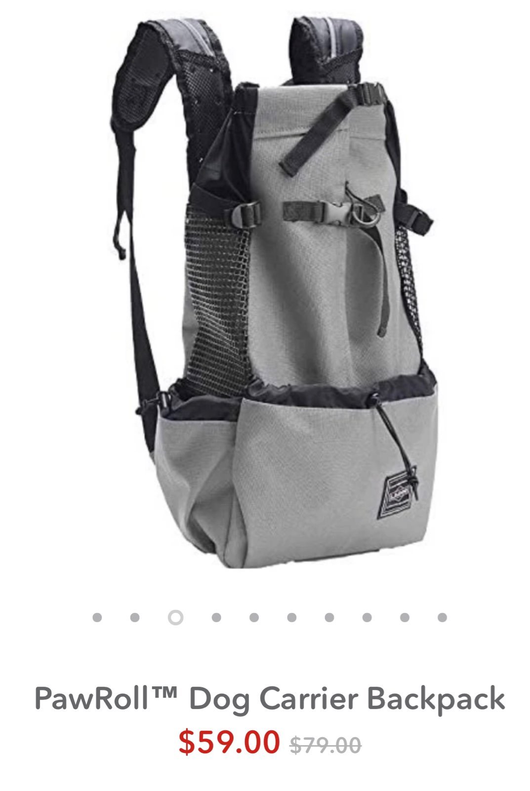 Dog backpack carrier