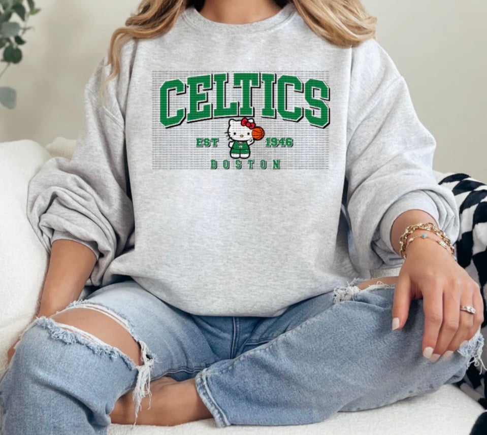 Hello kitty Boston Celtics sweater