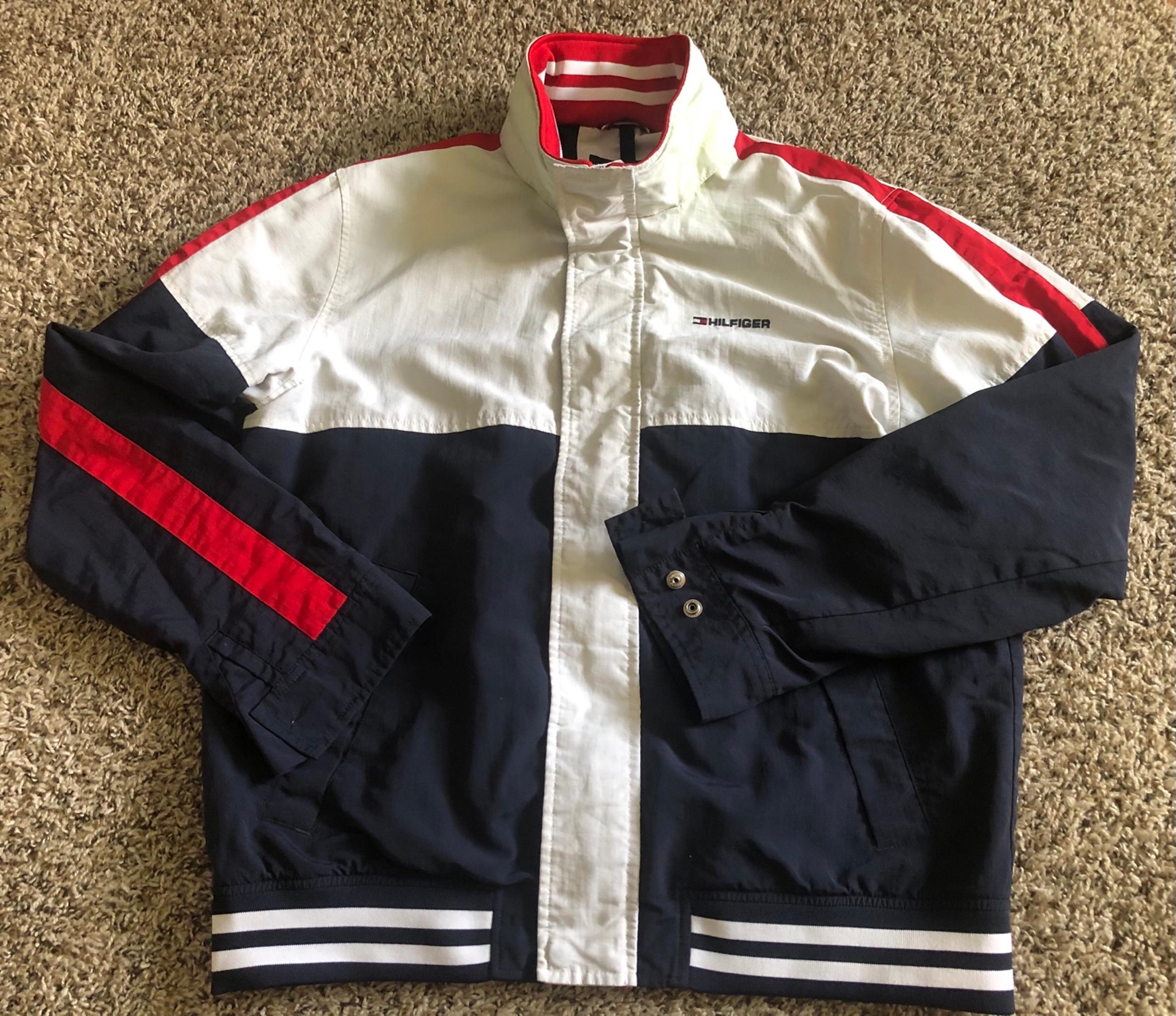 Tommy Hilfiger Men's Navy and White Jacket