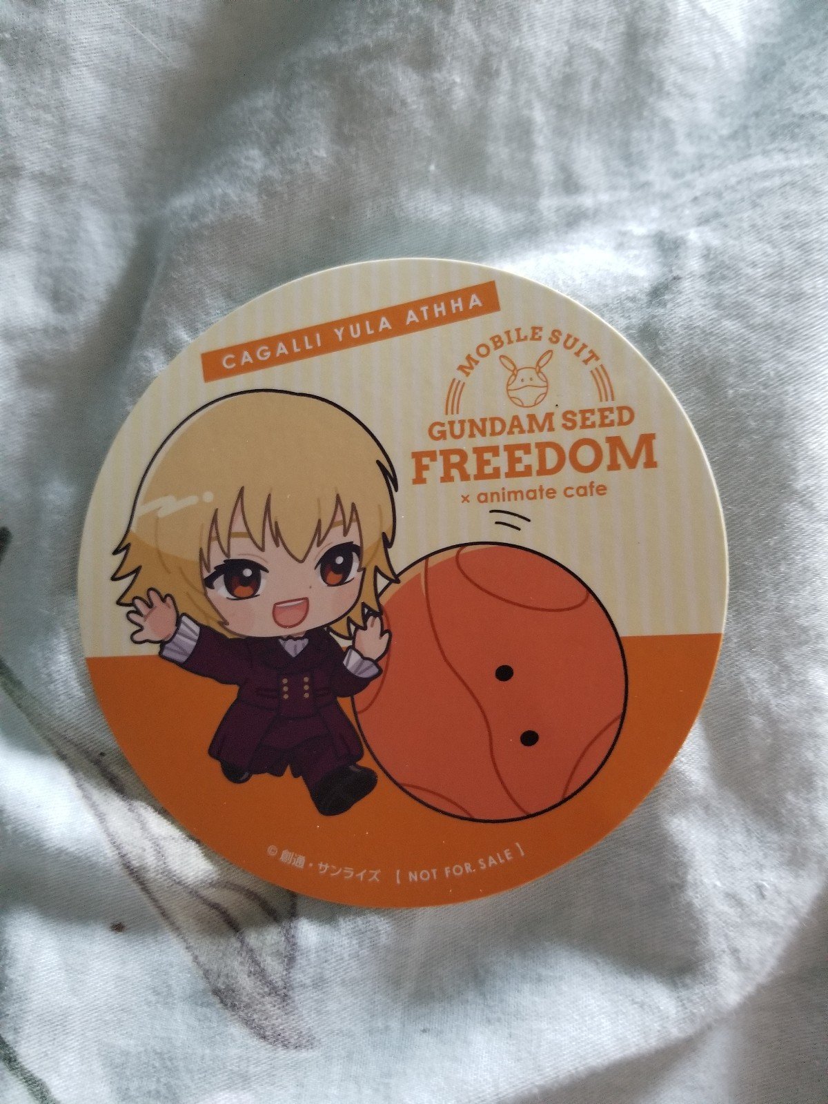 Gundam seed freedom Cagali coaster animate cafe