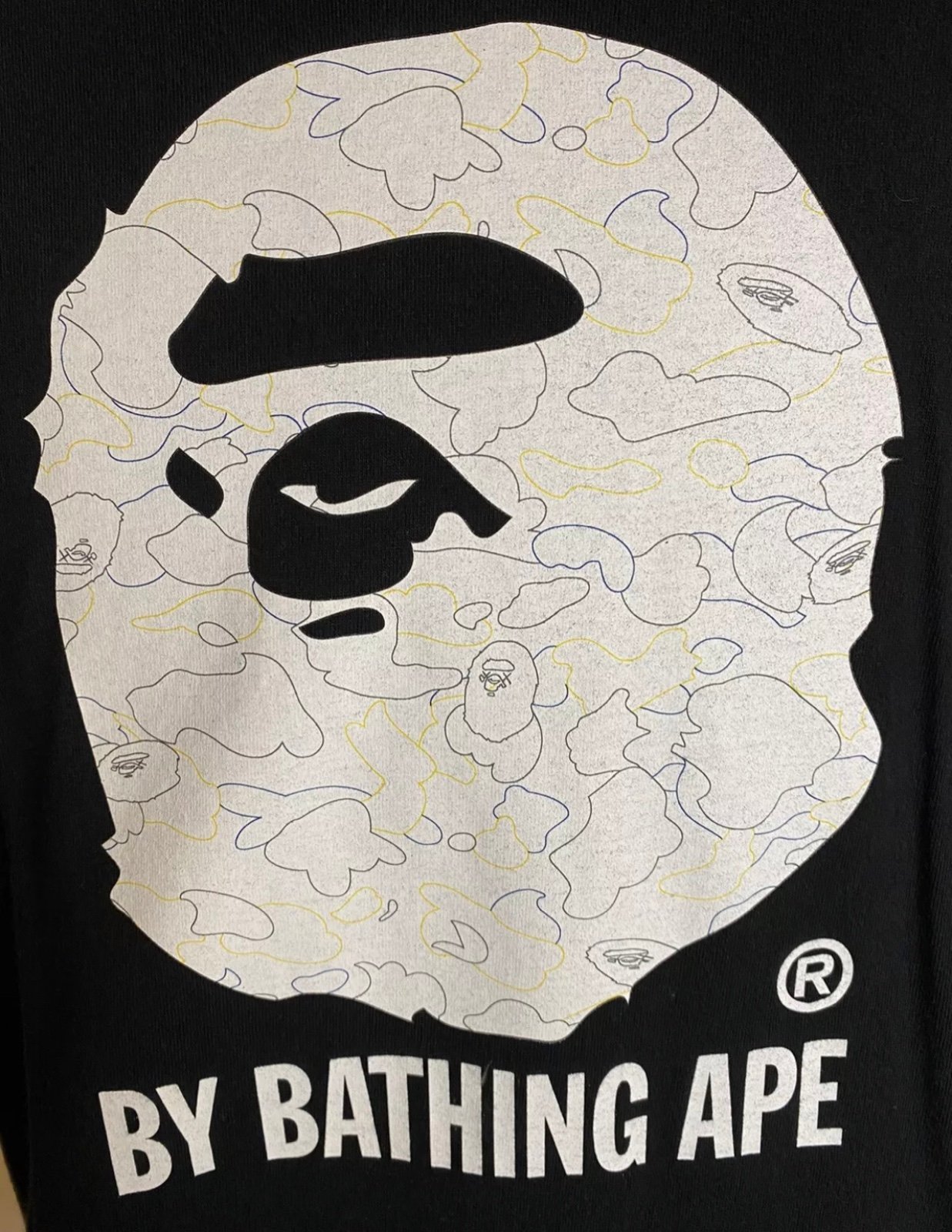 A Bathing Ape (Bape) x Kaws Vintage Men's XL Black T Shirt