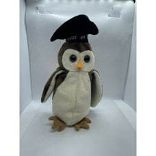 WISE the Graduation Owl TY Beanie Baby–1998 Original, MINT & SUPER RARE W/ERRORS