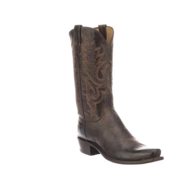 Lucchese cowboy boots western Lewis boots madras goat  leather size 15 b
