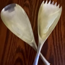 Vintage DANSK Stainless Steel Salad Fork & Spoon
