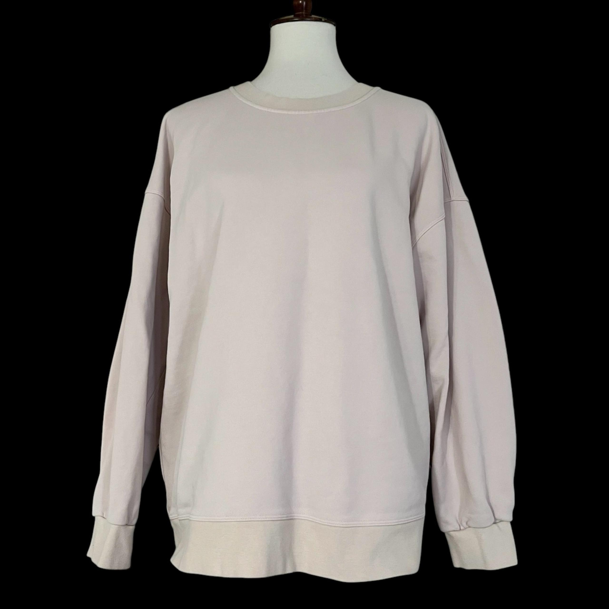 Lululemon Women's Pink Perfectly Oversized Pullover Crew Neck Sweatshirt Size 12