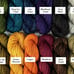 12 Colors - Hand Dyed Yarn, Worsted Weight Mini Skein, Wool - 20g per Skein