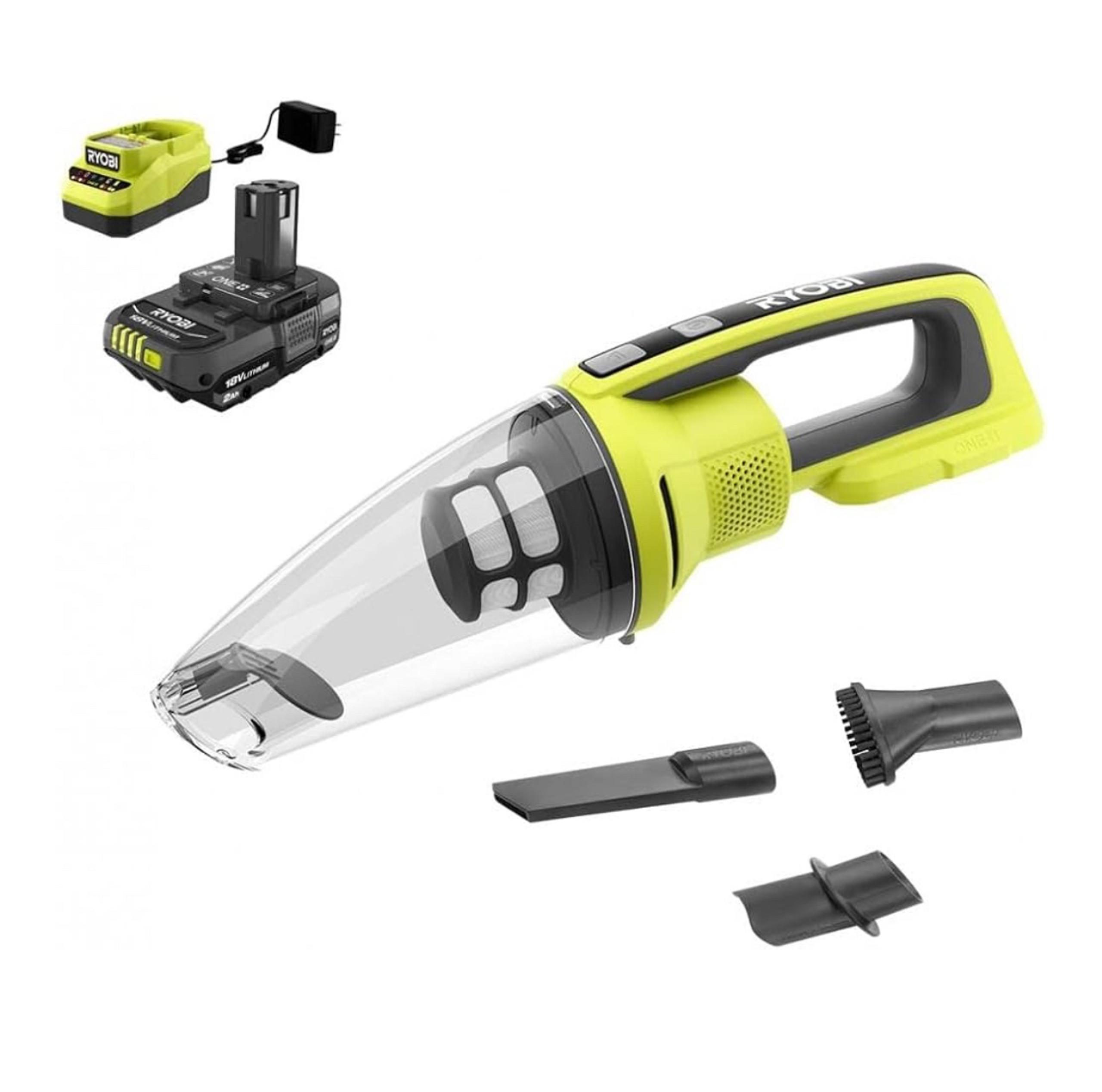 RYOBI ONE+ 18V Cordless Performance Hand Vacuum Kit with 2.0 Ah Battery and Char - Kobalt