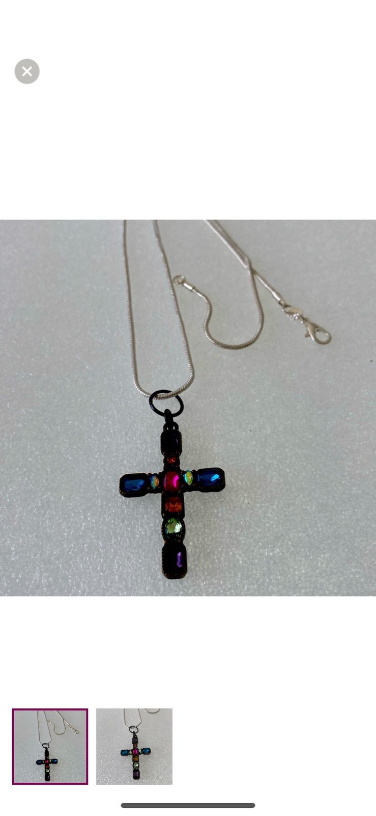 Unisex cross 925 chain