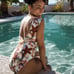 Cosita Linda Down Under Reversible Plunge One Piece Sz Small