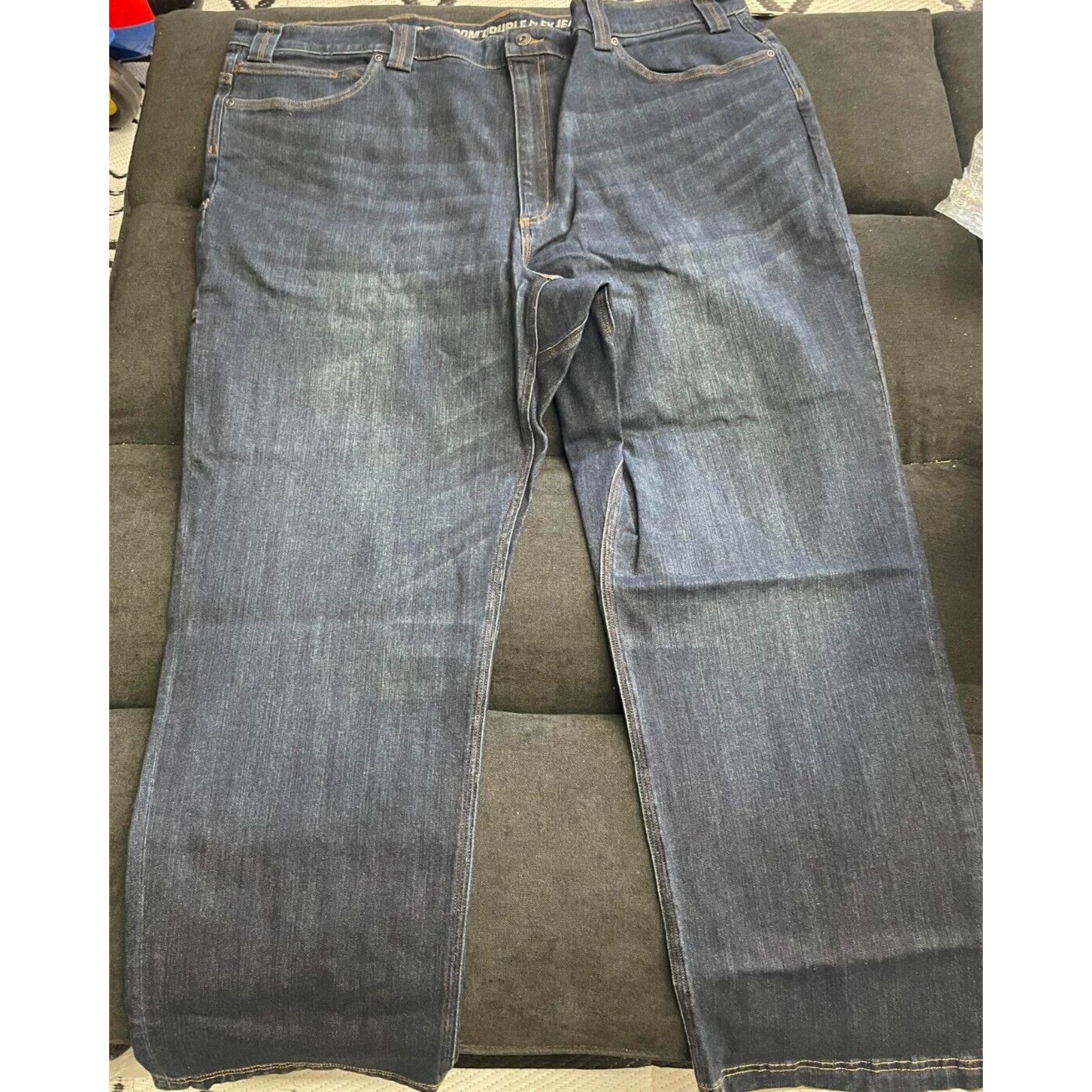 Men's Duluth Men's Ballroom Double Flex Relaxed Fit Jeans Size 46 X 30