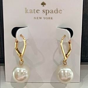 KATE SPADE New York Pearl Drop Earrings in Gold