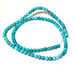 4 mm turquoise strand of beads. 405