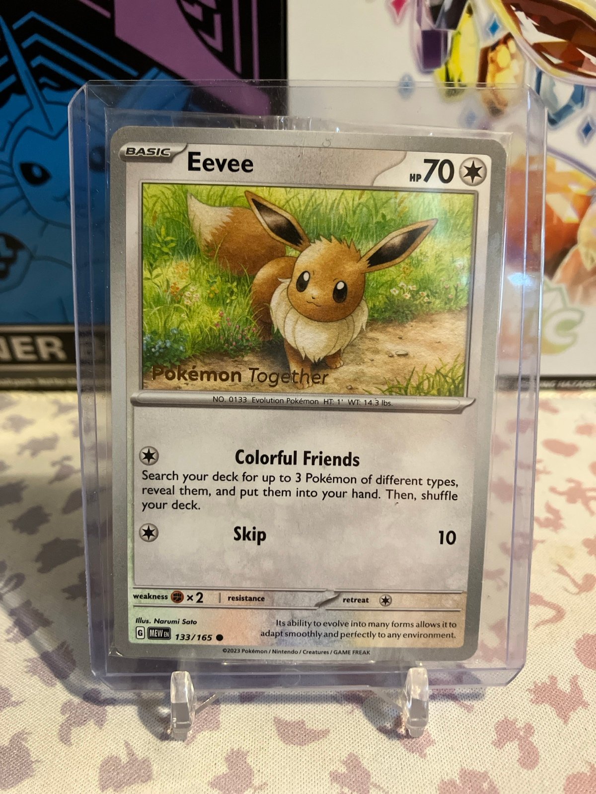 Eevee - 133/165 (Pokemon Together) - Miscellaneous Cards & Products (MCAP)
