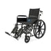 Medline Reclining Wheelchair, Desk-Length Arms and Elevating Leg Rests