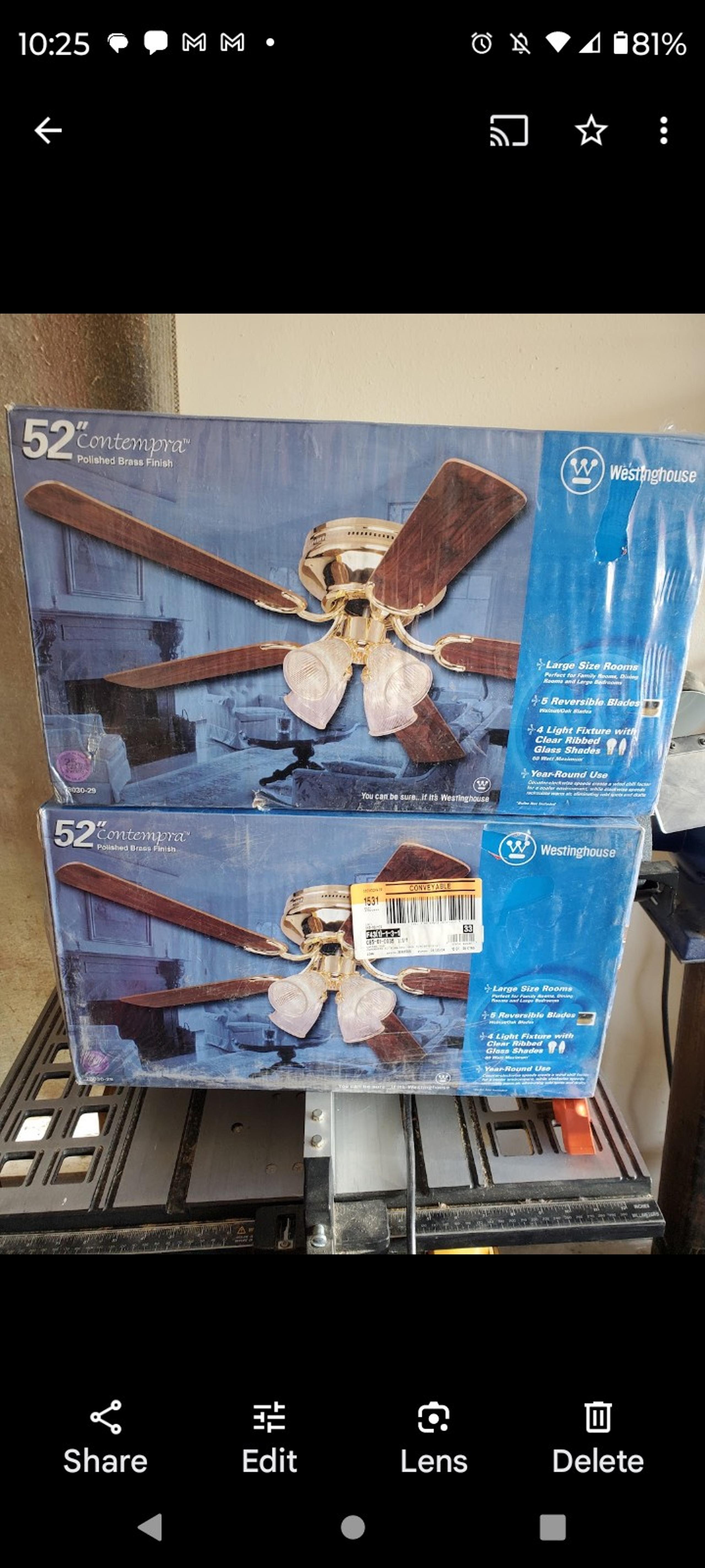 ceiling fans - Westinghouse