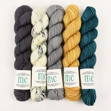 MidKnit Cravings Bite-Size Mini 5 Skein Set Hand-Dyed Yarn Merino Assorted Color