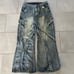 Baggy flared denim jeans