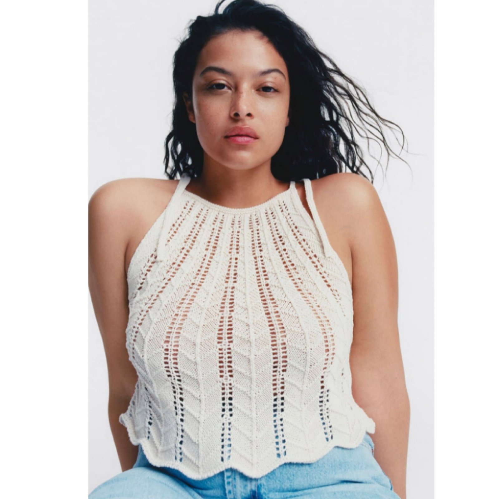 Zara knit halter top