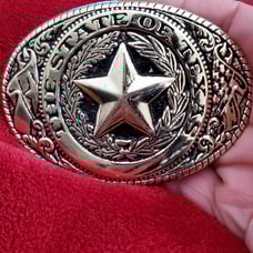 Vintage The State Of Texas State Commemorative Belt Buckle