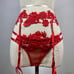 4pcs Red Bralette Lingerie Set