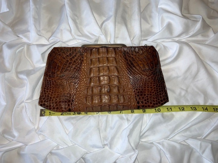 Vintage Alligator Clutch